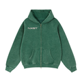 Zip-Through Boxy Fleece Hoodie