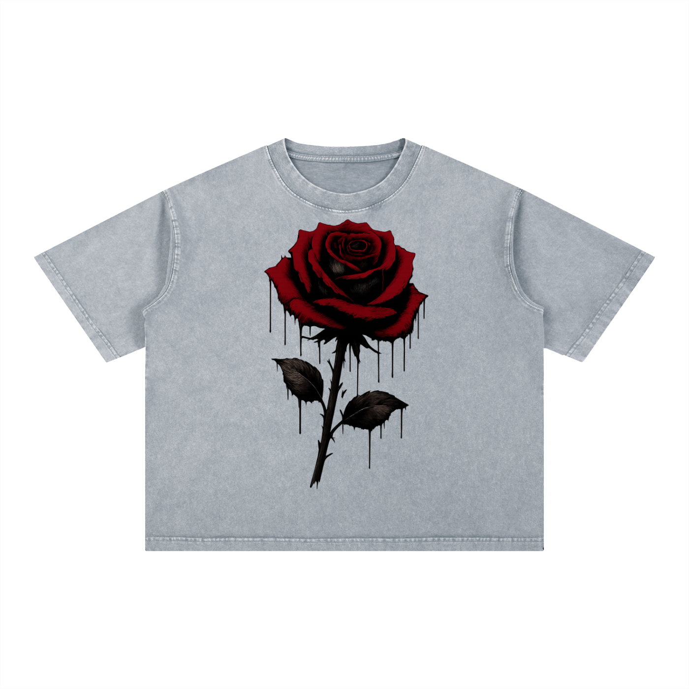 Mineral Wash Boxy Cotton T-Shirt