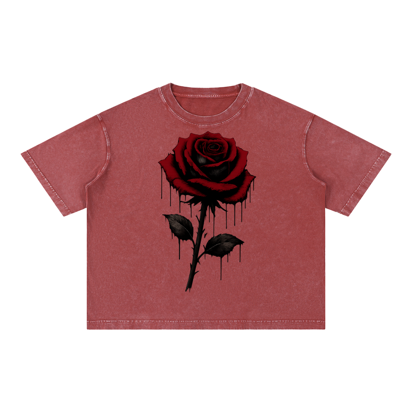 Mineral Wash Boxy Cotton T-Shirt