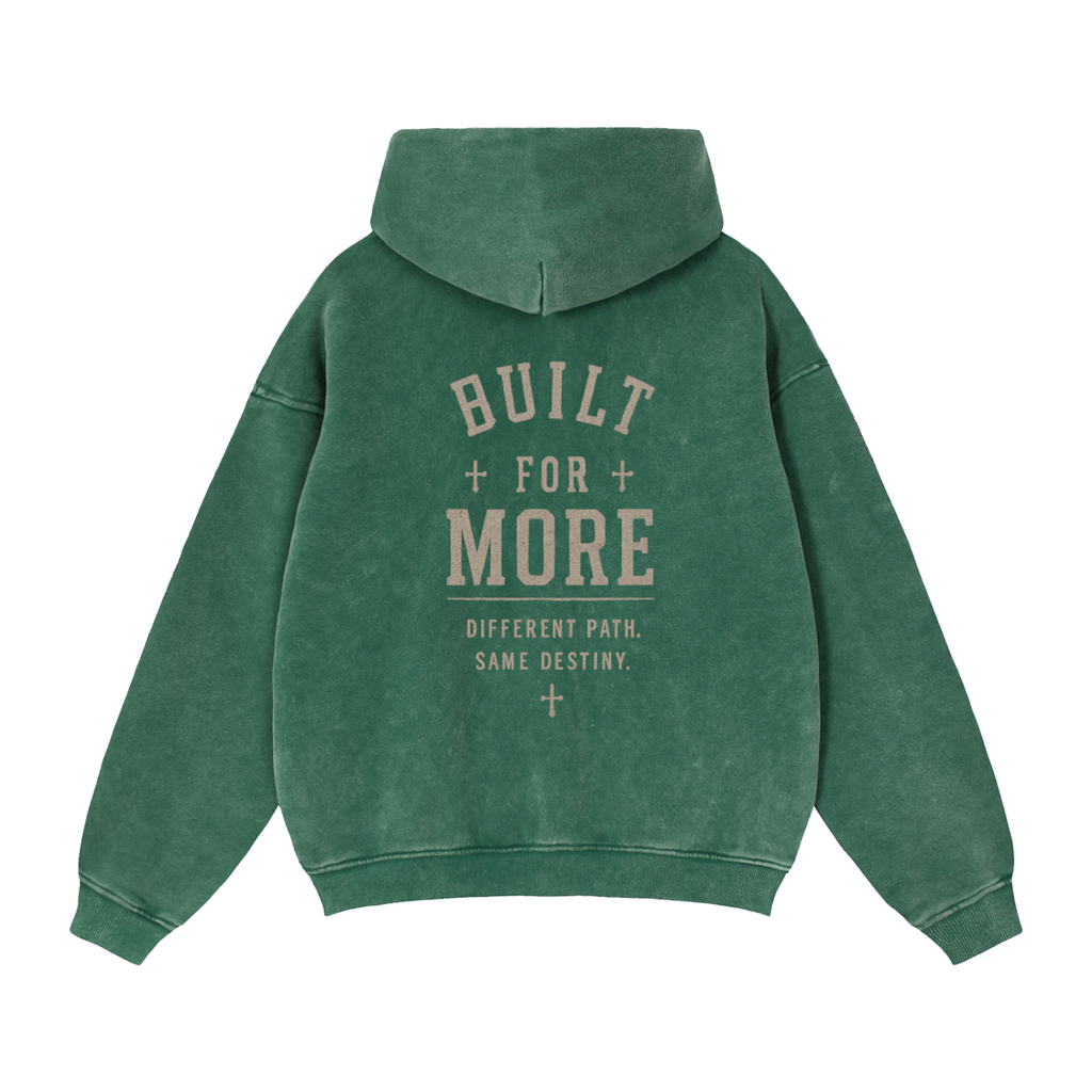 Zip-Through Boxy Fleece Hoodie