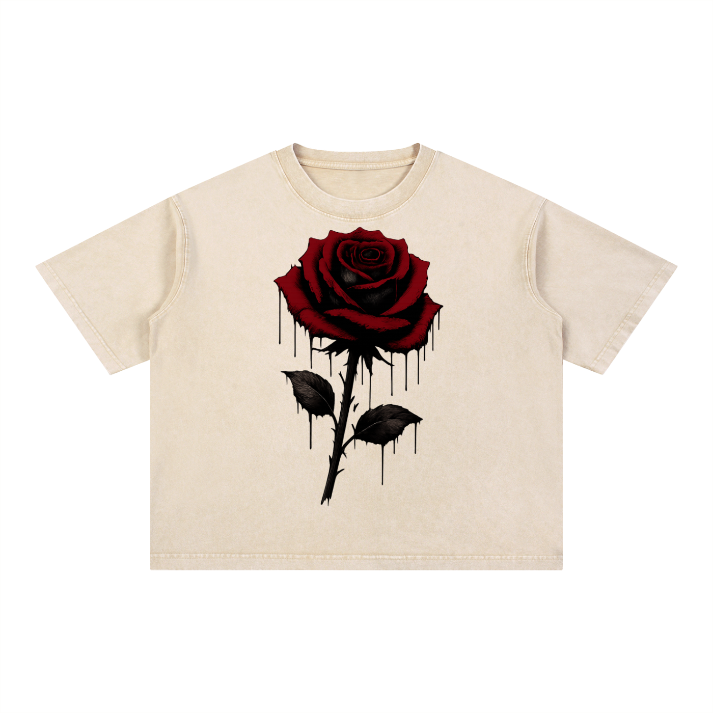 Mineral Wash Boxy Cotton T-Shirt