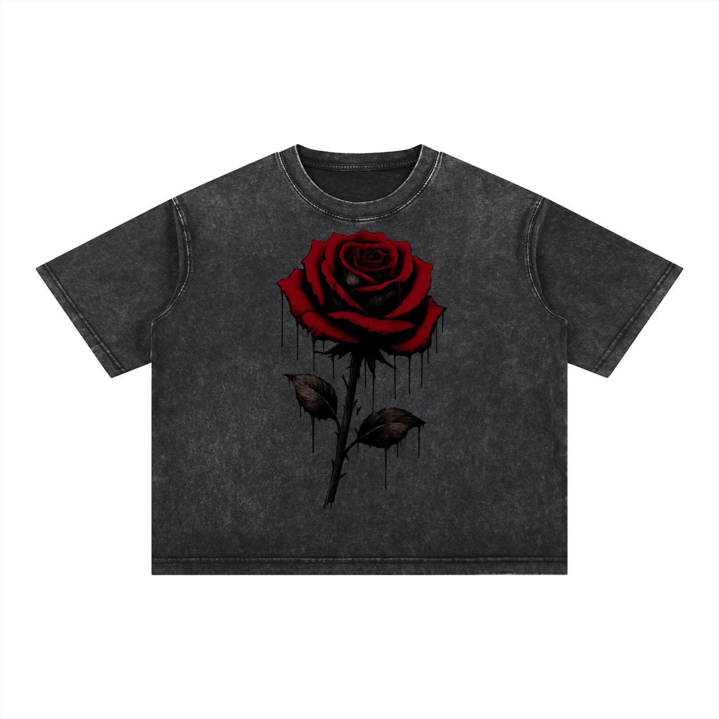 Mineral Wash Boxy Cotton T-Shirt
