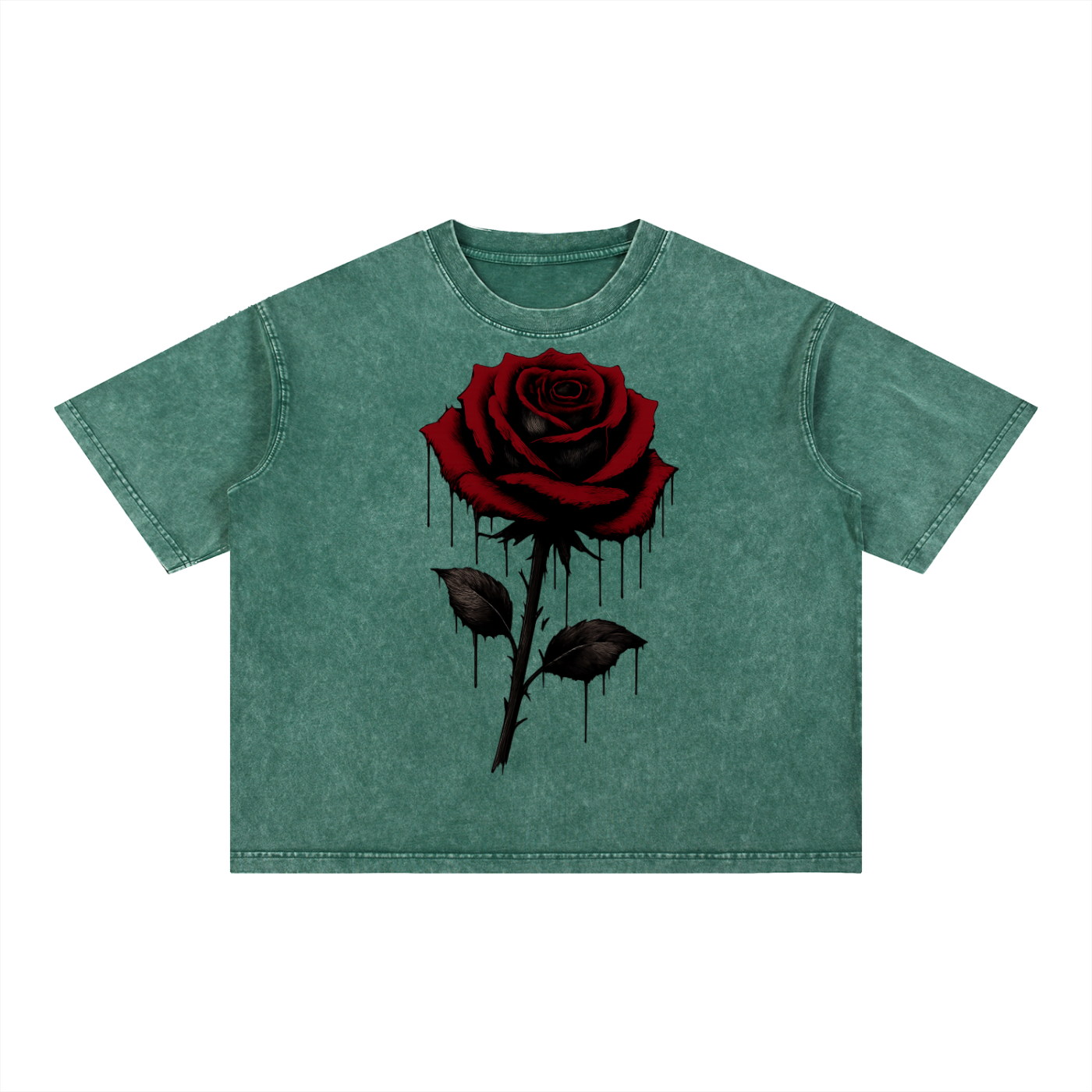 Mineral Wash Boxy Cotton T-Shirt